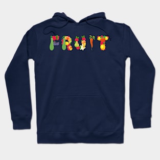 Fruit Element Typography Hoodie